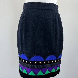 Louis Feraud Brushed Cotton Pencil Skirt
